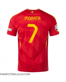 Spania Alvaro Morata #7 Tricou Fotbal Replică European 2024 Barbati Acasa